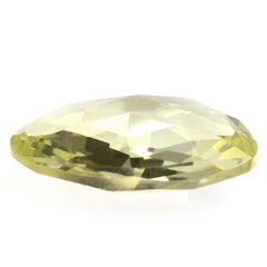 LEMON QUARTZ ROSE CUT BRIOLETTE IRREGULAR PEARISH 16X11MM 4.54 Cts.