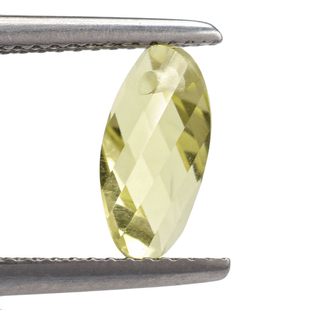 LEMON QUARTZ FANCY SHAPE (FULL DIRLL) 10X5.50MM 1.11 Cts.