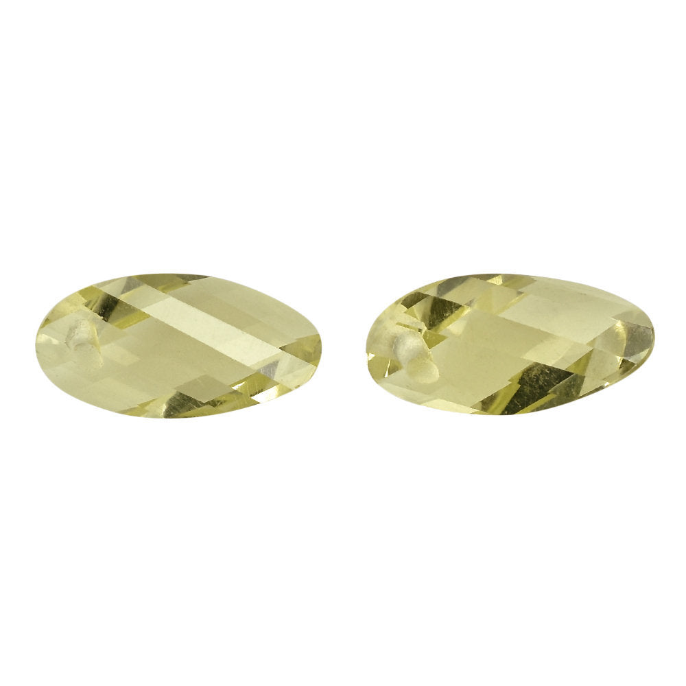LEMON QUARTZ FANCY SHAPE (FULL DIRLL) 10X5.50MM 1.11 Cts.