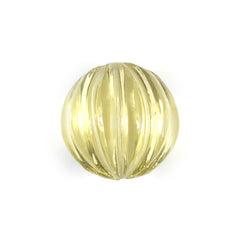 LEMON QUARTZ MELON CARVED BALLS 10MM (DES#70) 6.79 Cts.