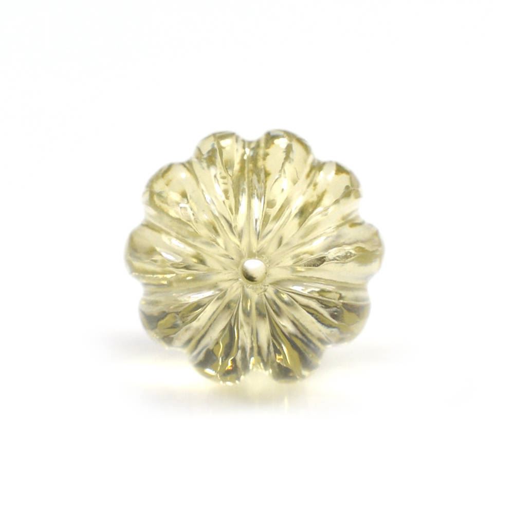 LEMON QUARTZ MELON CARVED BALLS 10MM (DES#70) 6.79 Cts.