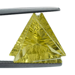LEMON QUARTZ CONCAVE FANCY TRILLION 14MM 8.05 Cts.