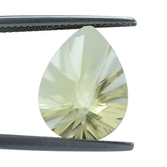 LEMON QUARTZ CONCAVE BRIOLETTE PEAR (DES#14) 16X12MM 5.45 Cts.