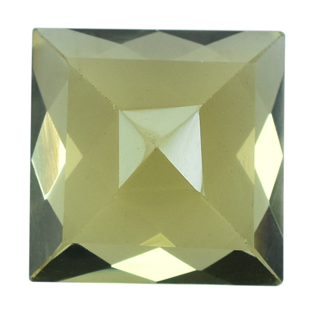 LEMON QUARTZ CHECKER CUT SQUARE 10MM 4.75 Cts.