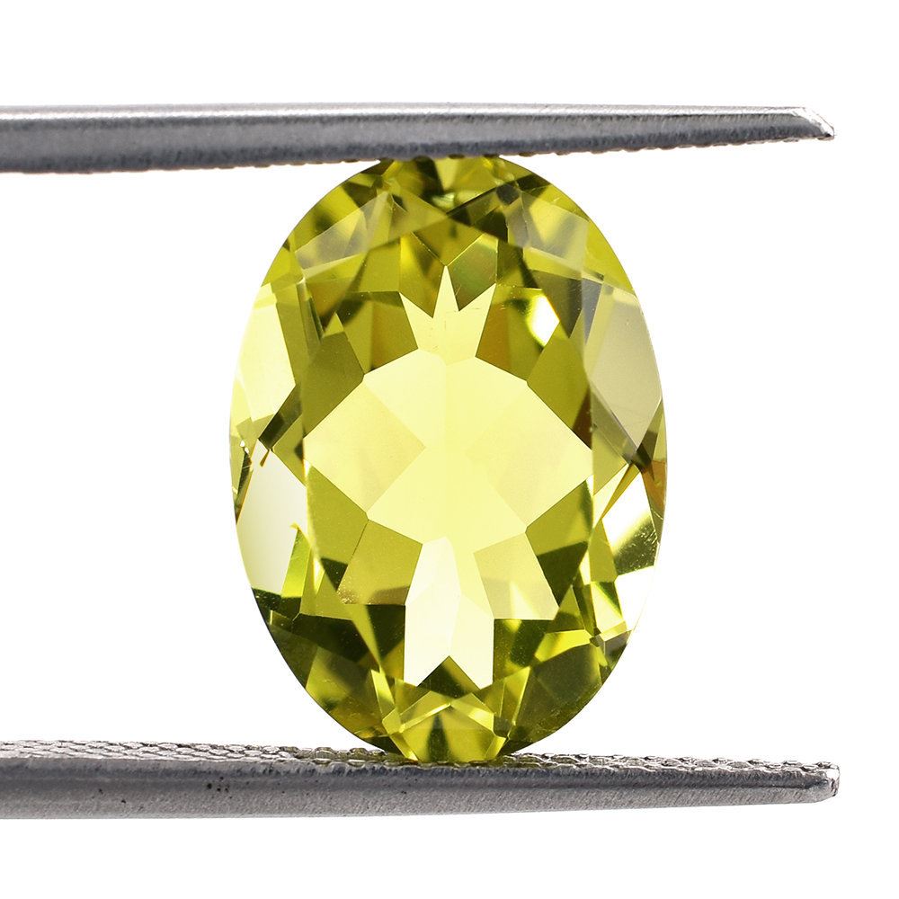 LEMON QUARTZ CUT OVAL (SI) 14X10MM 5.30 Cts.