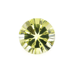 LEMON QUARTZ CONCAVE CUT ROUND 9X9MM 2.45 Cts.