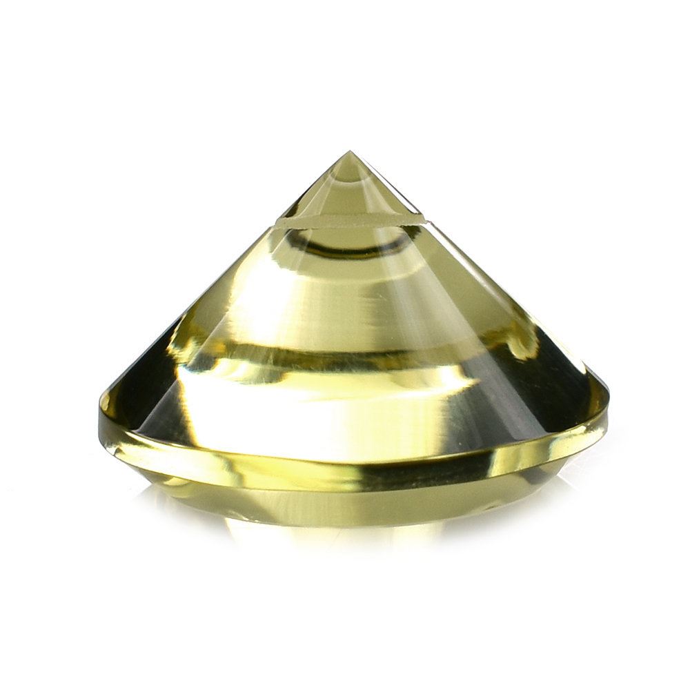 LEMON QUARTZ SPIRAL CUT ROUND 15MM 10.91 Cts.