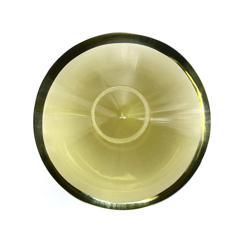 LEMON QUARTZ SPIRAL CUT ROUND 15MM 10.91 Cts.