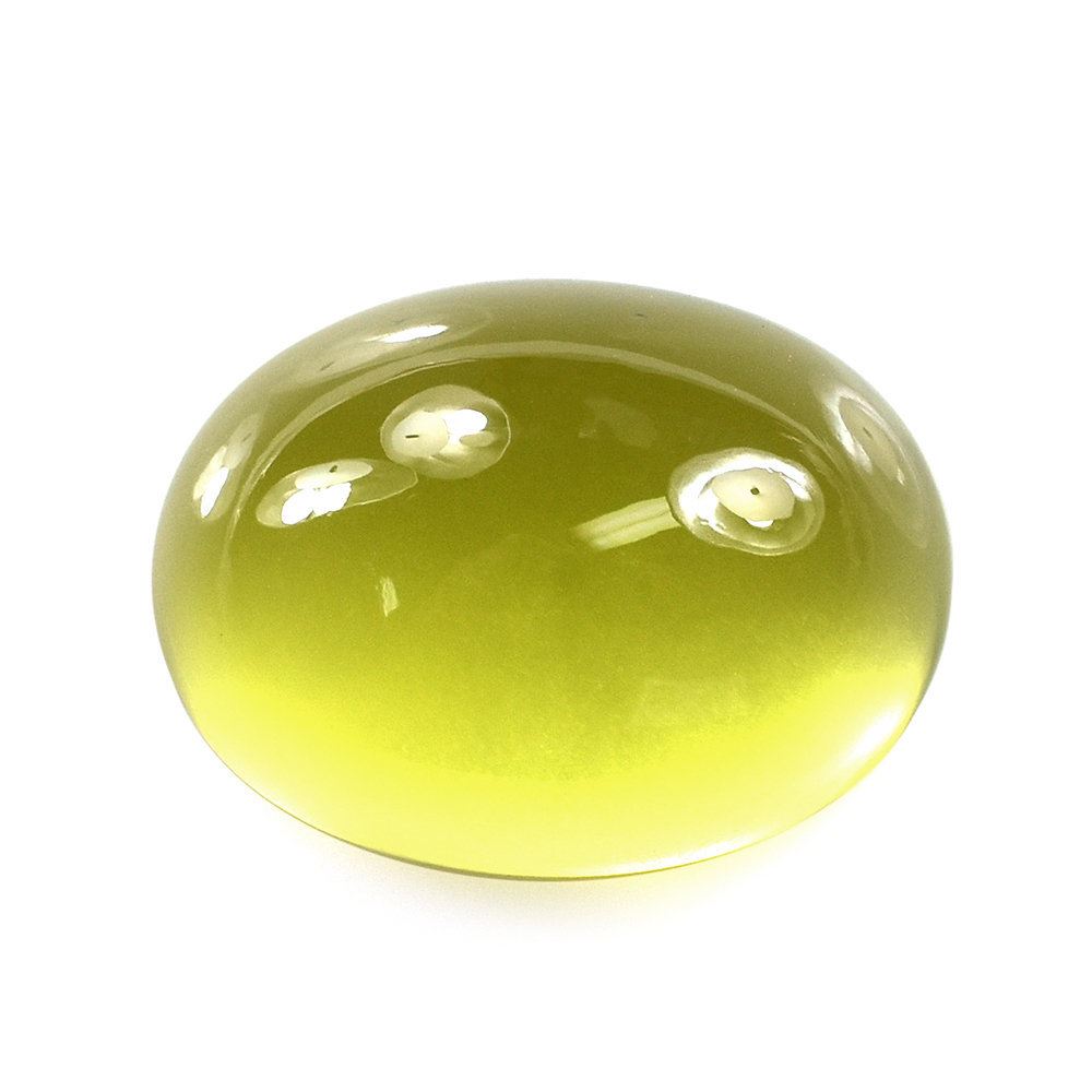 LEMON QUARTZ PLAIN OVAL CAB 20X15MM 20.20 Cts.
