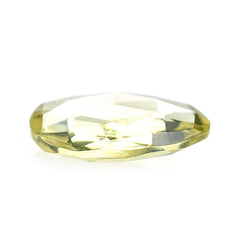 LEMON QUARTZ ROSE CUT BRIOLETTE PEARISH 14X10MM 3.78 Cts.