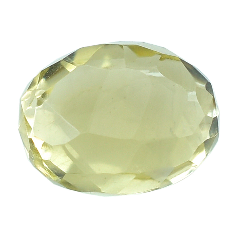 LEMON QUARTZ FACETED OLIVE 8X6MM 1.82 Cts.