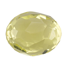 LEMON QUARTZ FACETED OLIVE 10X8MM 4.09 Cts.