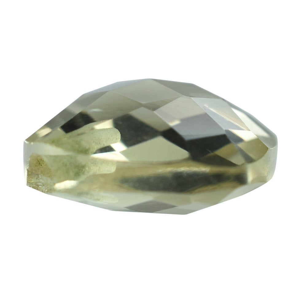 LEMON QUARTZ BRIOLETTE CUSHION (HALF DRILL) 10MM 3.75 Cts.