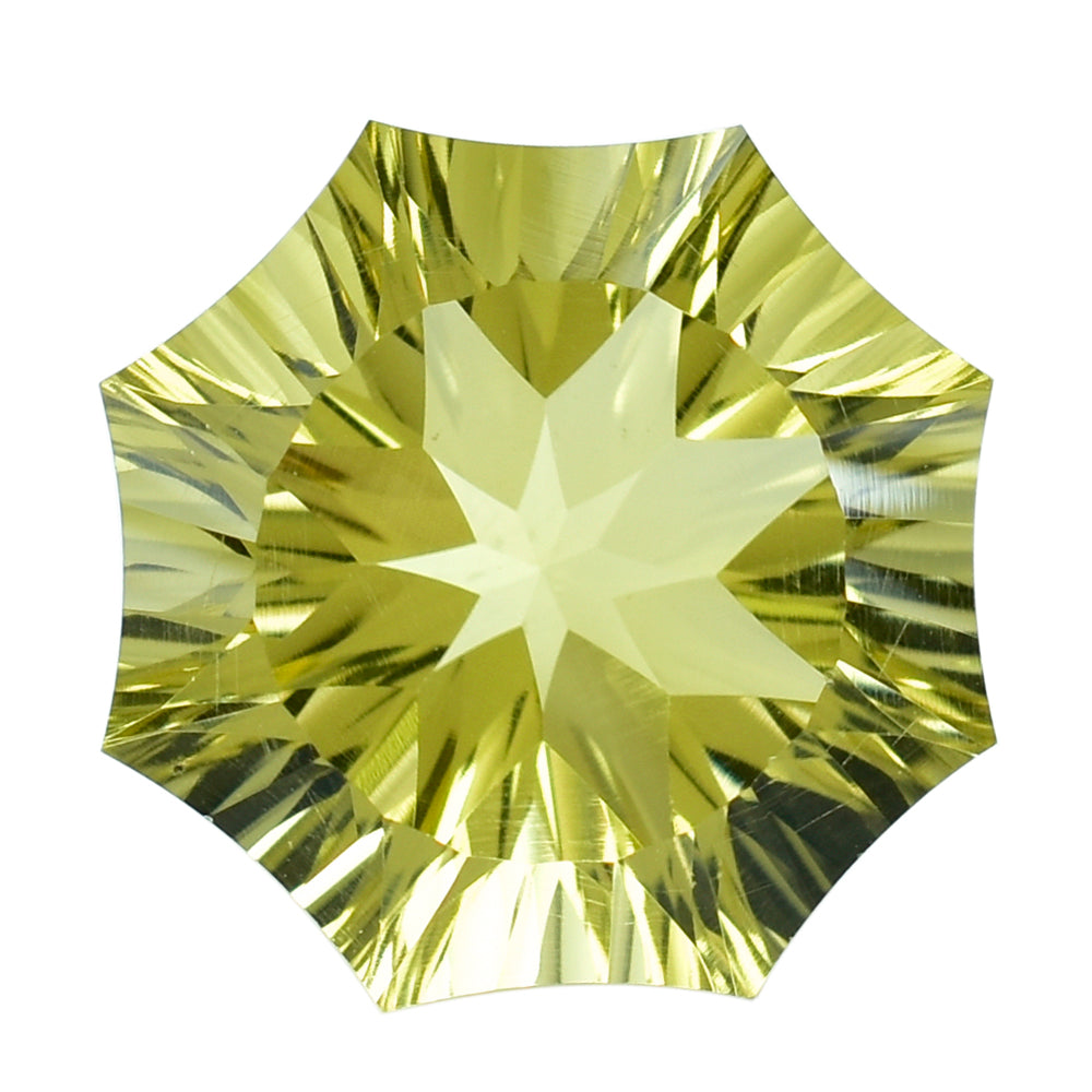 LEMON QUARTZ NINETY CUT ROUND 15MM 11.09 Cts.