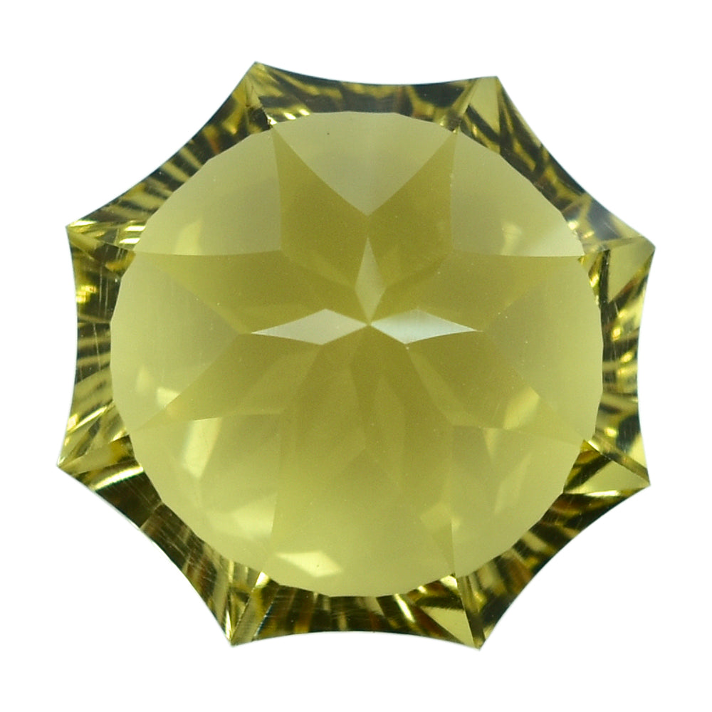 LEMON QUARTZ NINETY CUT ROUND 15MM 11.09 Cts.