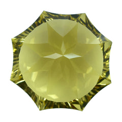 LEMON QUARTZ NINETY CUT ROUND 15MM 11.09 Cts.