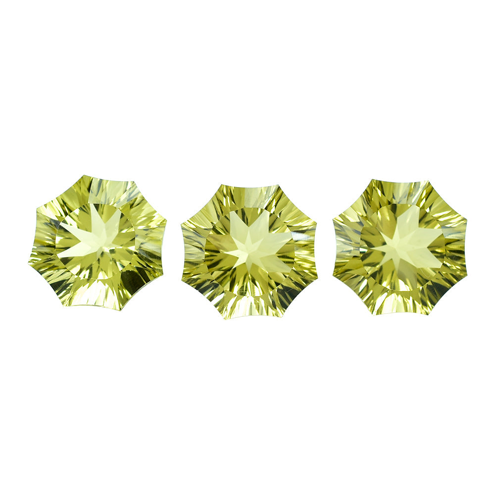 LEMON QUARTZ NINETY CUT ROUND 15MM 11.09 Cts.