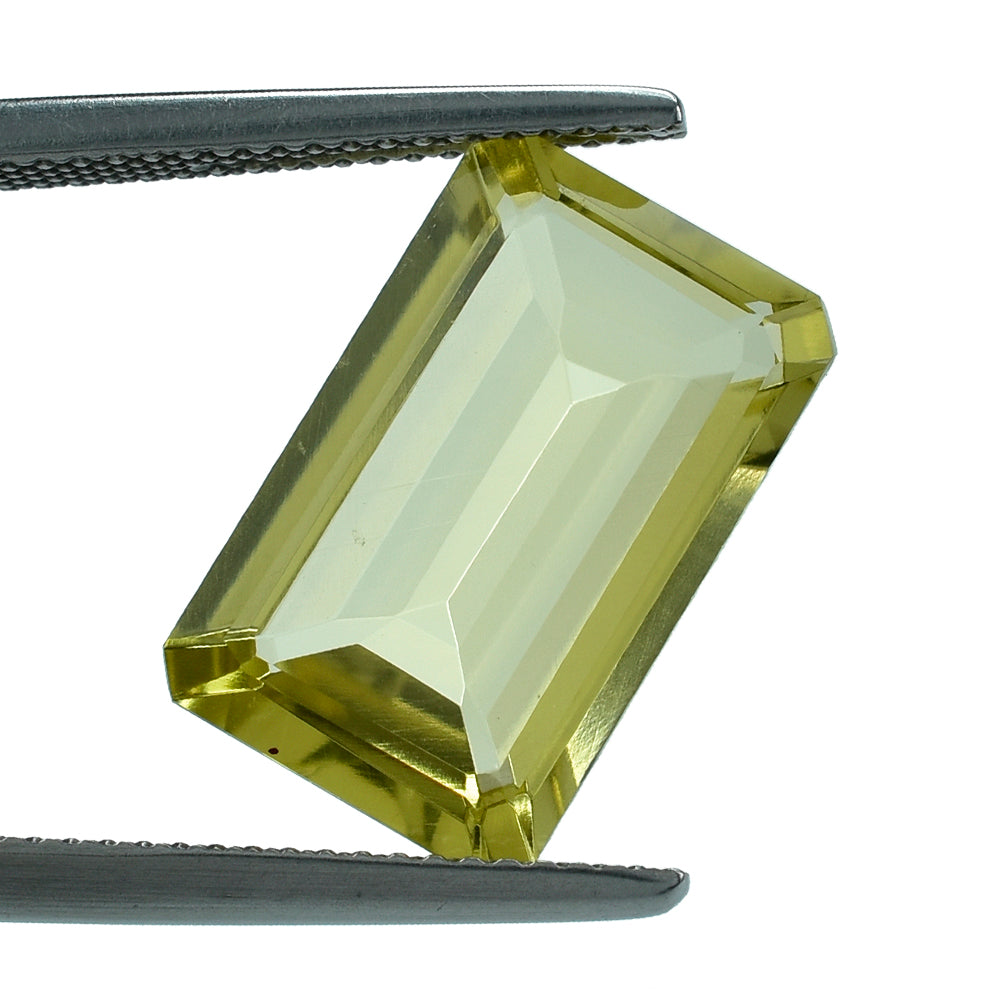 LEMON QUARTZ CUT OCTAGON 16X10MM 7.73 Cts.