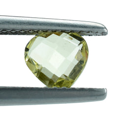 LEMON QUARTZ BRIOLETTE HEART 6MM 0.72 Cts.
