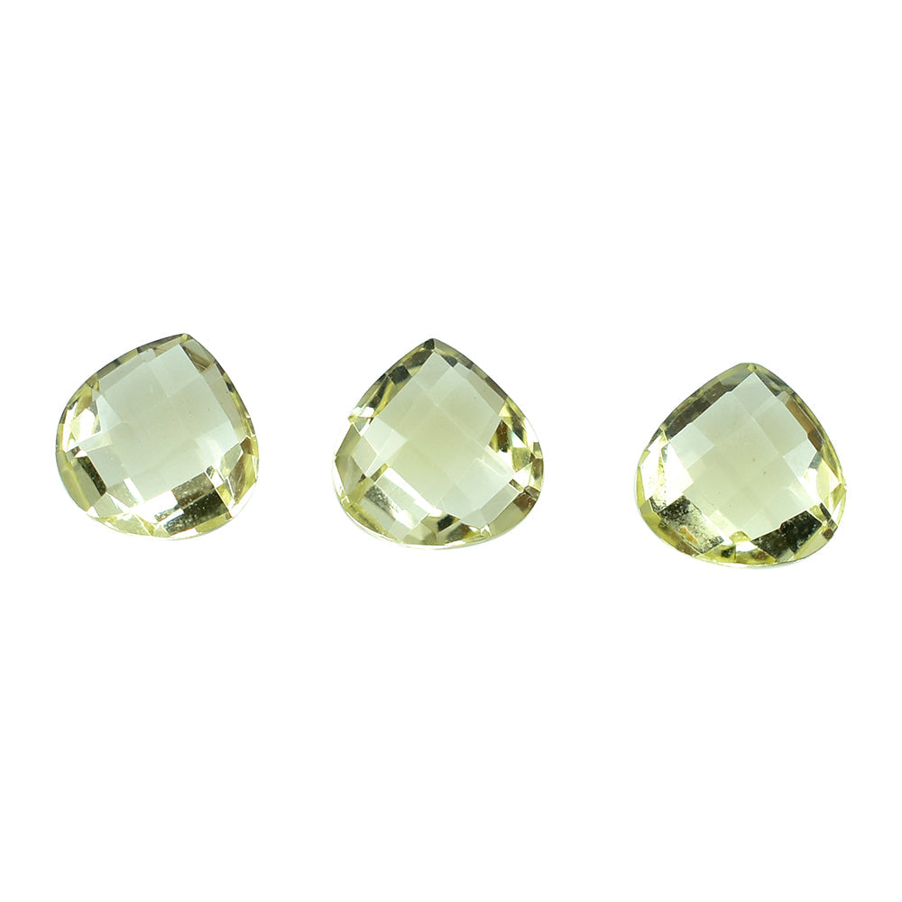 LEMON QUARTZ BRIOLETTE HEART 6MM 0.72 Cts.