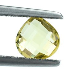LEMON QUARTZ BRIOLETTE HEART 7MM 1.15 Cts.