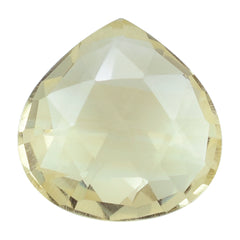 LEMON QUARTZ ROSE CUT BRIOLETTE PEAR 12.00MM 4.90 Cts.