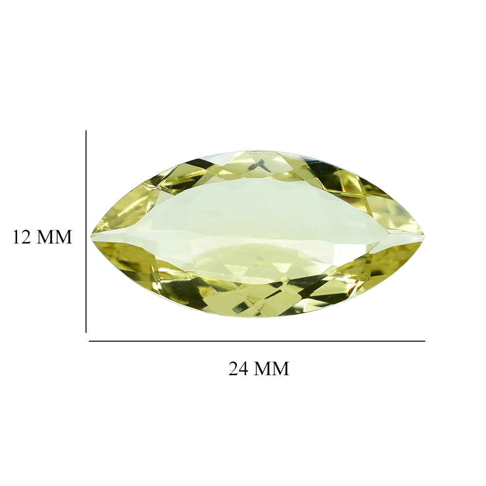 LEMON QUARTZ CUT MARQUISE 24X12MM 10.45 Cts.