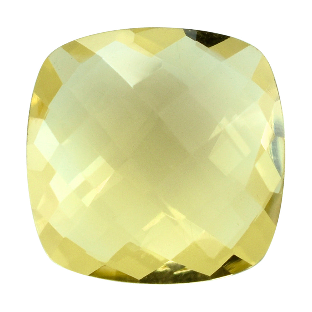 LEMON QUARTZ BRIOLETTE CUSHION 14.00MM 7.95 Cts.