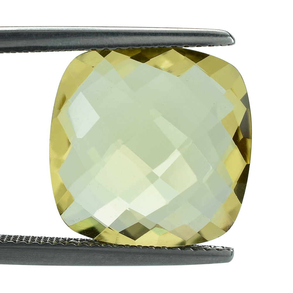 LEMON QUARTZ BRIOLETTE CUSHION 14.00MM 7.95 Cts.