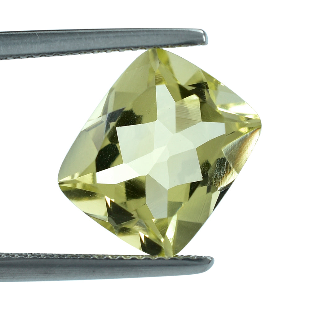 LEMON QUARTZ CUT CUSHION 12X10MM 5.41 Cts.