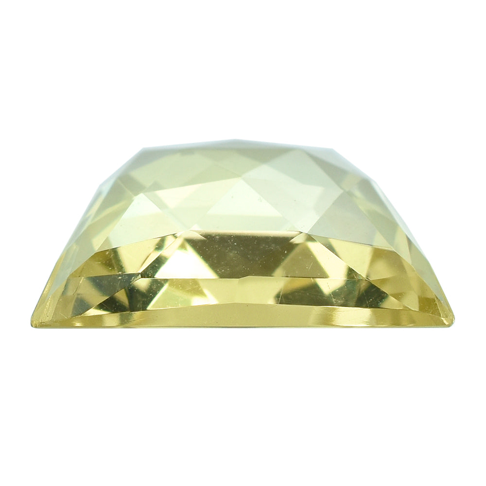 LEMON QUARTZ ROSE CUT FANCY CAB 20X15MM 9.91CTS.