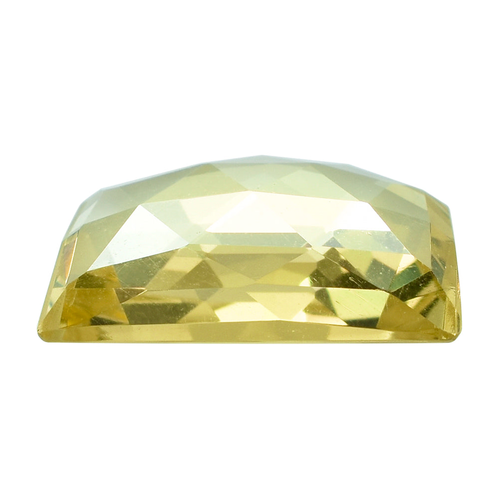 LEMON QUARTZ ROSE CUT FANCY CAB 20X16MM 11.32CTS.