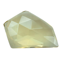 LEMON QUARTZ ROSE CUT FANCY CAB 19.50X13.50MM 6.18CTS.