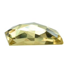 LEMON QUARTZ ROSE CUT FANCY CAB 19.50X13.50MM 6.18CTS.