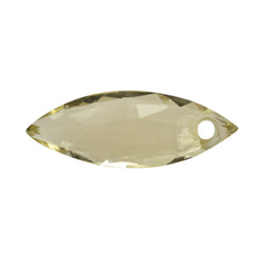 LEMON QUARTZ ROSE CUT BRIOLETTE MARQUISE (FULL DRILL) 16X6MM 2.38CTS.