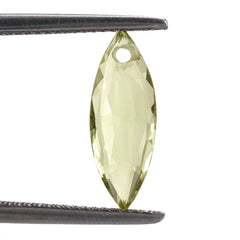LEMON QUARTZ ROSE CUT BRIOLETTE MARQUISE (FULL DRILL) 16X6MM 2.38CTS.