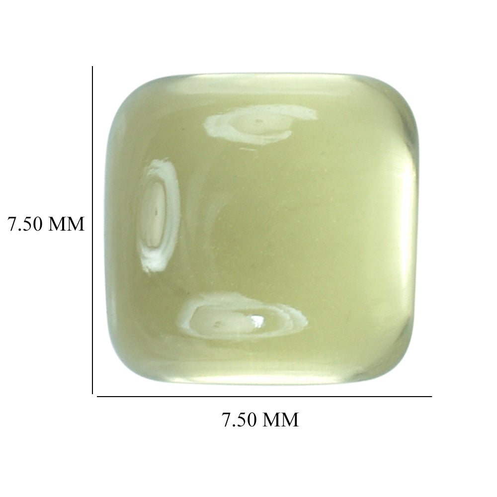LEMON QUARTZ SQUARE CAB 7.50MM 2.42CTS.
