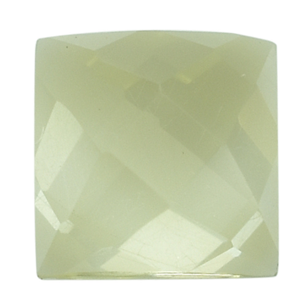 LEMON QUARTZ CHECKER SQUARE CAB 7MM 1.54CTS.