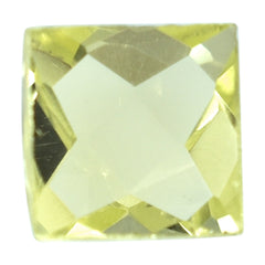 LEMON QUARTZ CHECKER SQUARE CAB 7MM 1.54CTS.