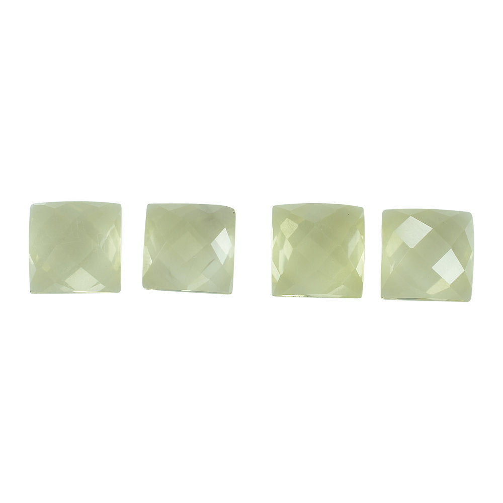 LEMON QUARTZ CHECKER SQUARE CAB 7MM 1.54CTS.