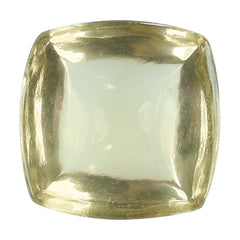 LEMON QUARTZ PYRAMID SQUARE CAB 10MM 4.16CTS.