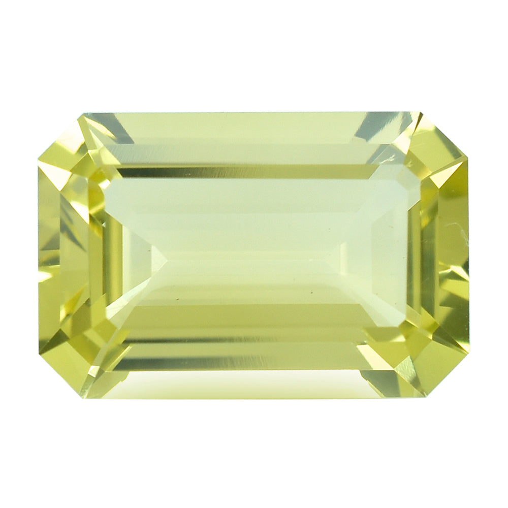 LEMON QUARTZ CUT OCTAGON 15X10MM 6.65CTS.