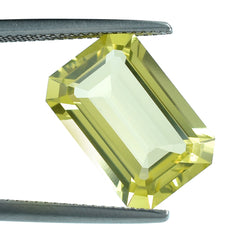 LEMON QUARTZ CUT OCTAGON 15X10MM 6.65CTS.