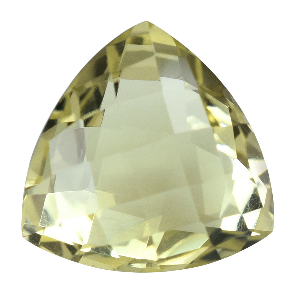 LEMON QUARTZ BRIOLETTE TRILLION 15MM 9.79CTS.
