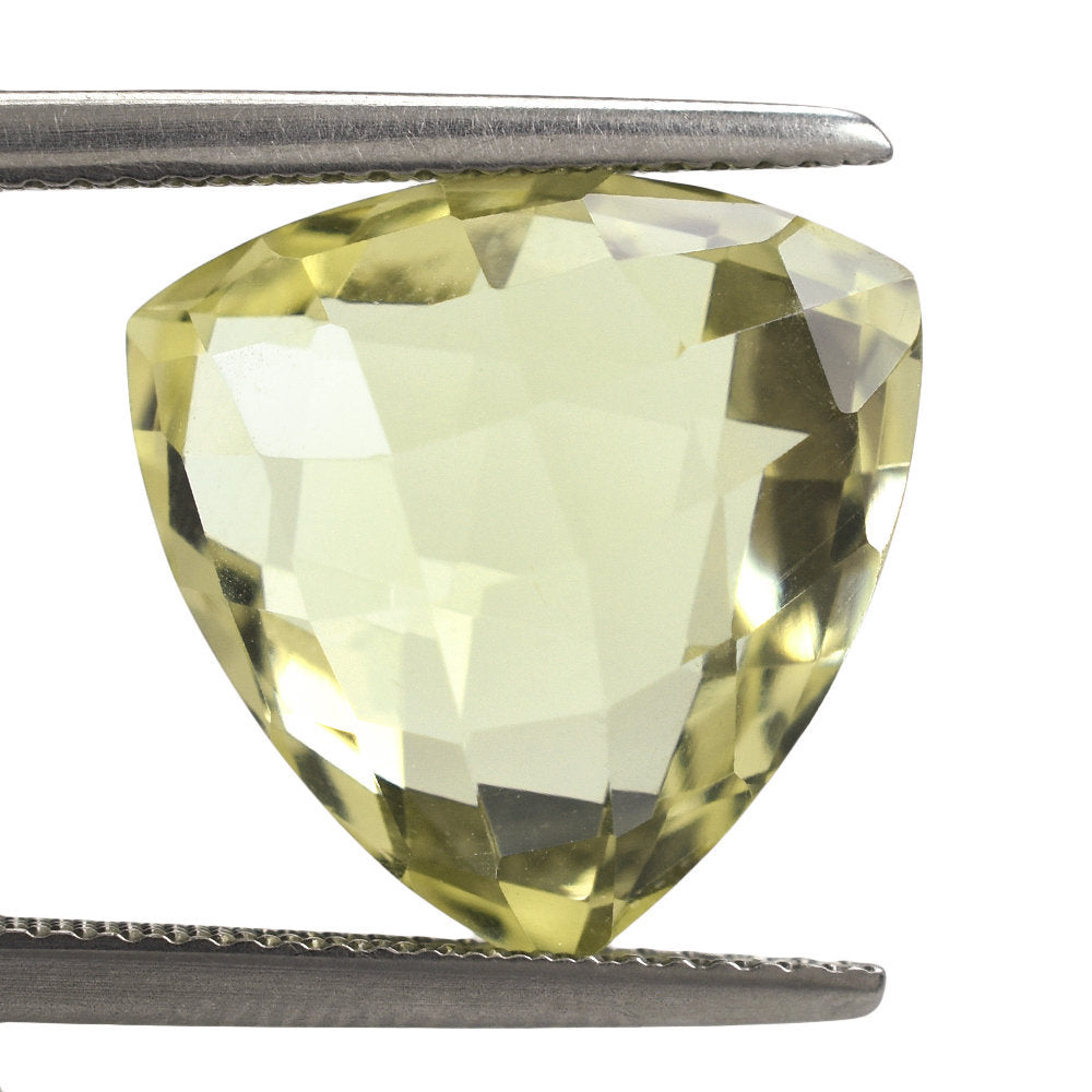 LEMON QUARTZ BRIOLETTE TRILLION 15MM 9.79CTS.