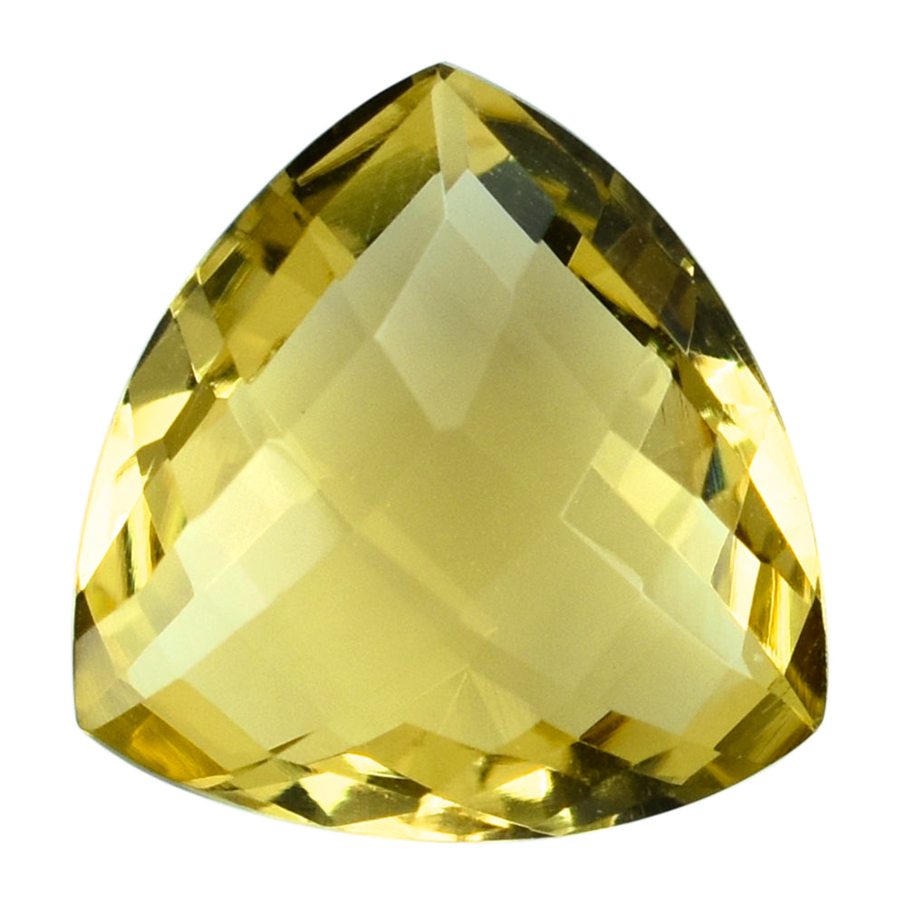 LEMON QUARTZ BRIOLETTE TRILLION 15MM 8.68CTS.