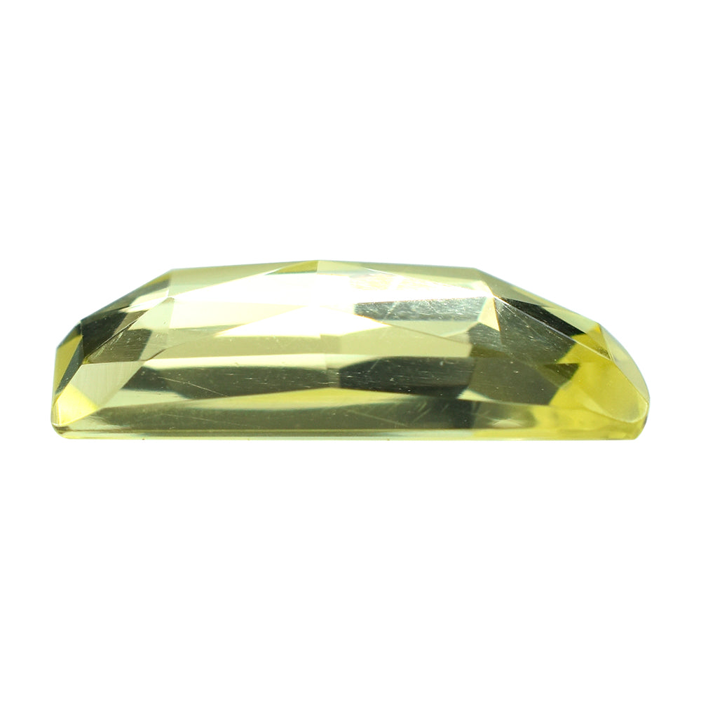 LEMON QUARTZ ROSE CUT FANCY CAB 19X11MM 7.71CTS.