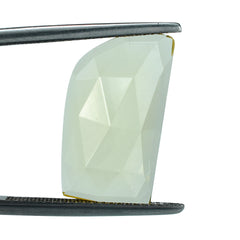 LEMON QUARTZ ROSE CUT FANCY CAB 19X11MM 7.71CTS.