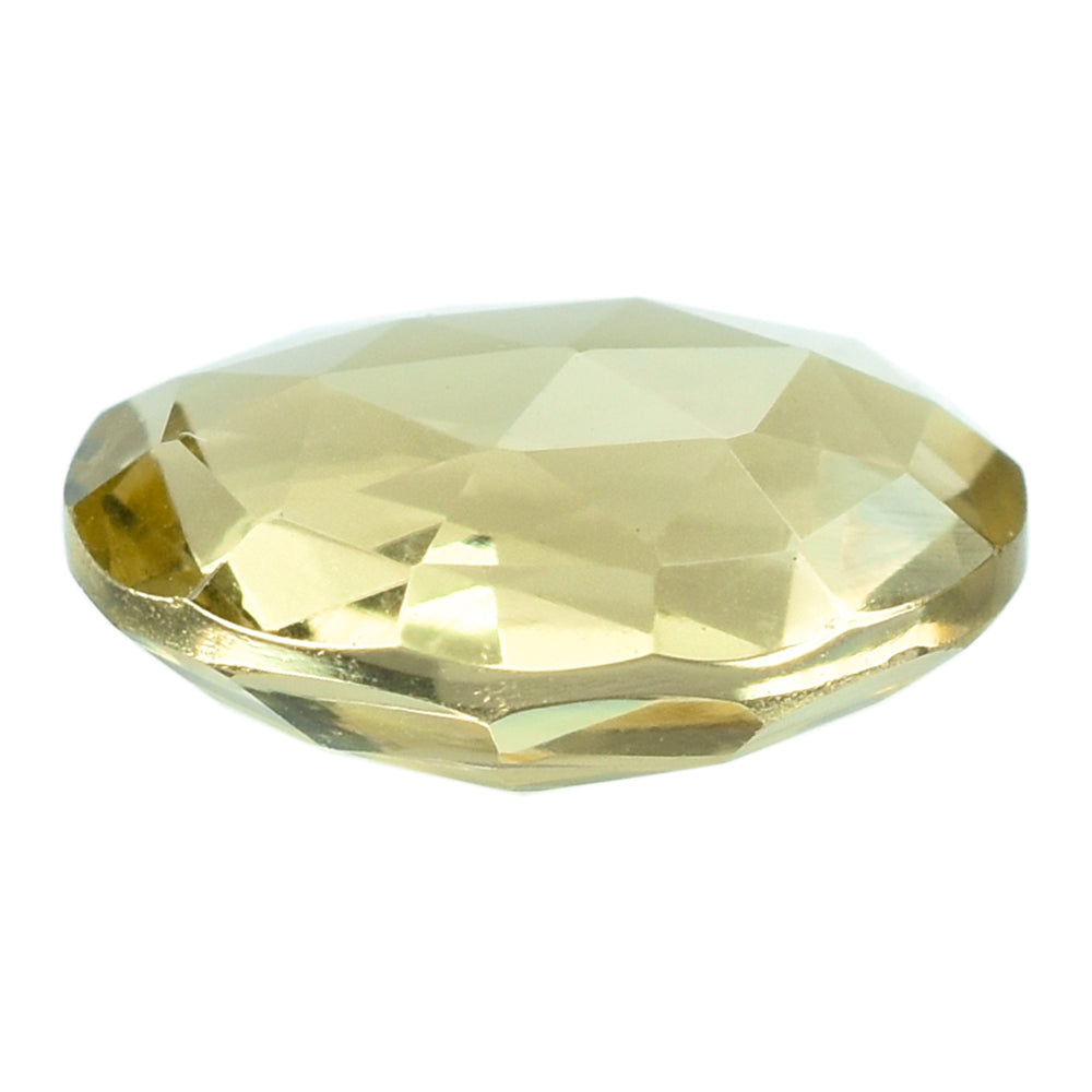 LEMON QUARTZ ROSE CUT BRIOLETTE FANCY SHAPE 12X9MM 3.97CTS.