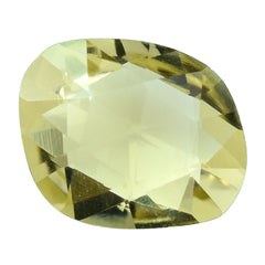 LEMON QUARTZ ROSE CUT BRIOLETTE FANCY SHAPE 11X9MM 3.22CTS.